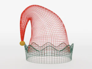 cartoon elf hat 3D Model
