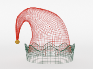 cartoon elf hat Modello 3D