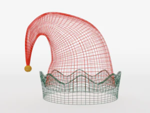 cartoon elf hat 3D Model