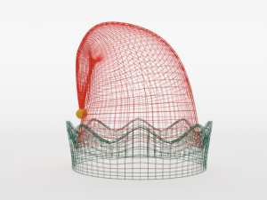 cartoon elf hat Modello 3D