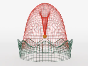 cartoon elf hat 3D Model