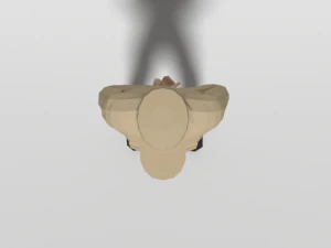 low poly cartoon soldier 3D Model