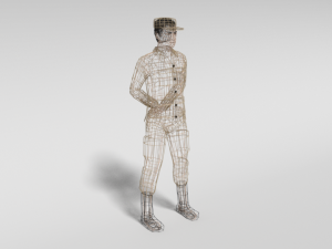 low poly cartoon soldier 3D Модель