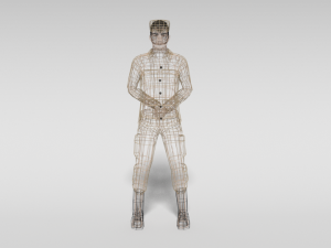 low poly cartoon soldier 3D Модель