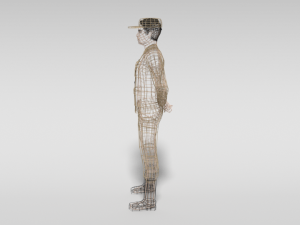 low poly cartoon soldier 3D Модель