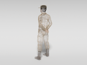 low poly cartoon soldier 3D Модель