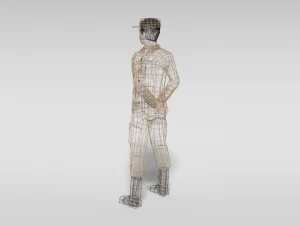 low poly cartoon soldier 3D Model