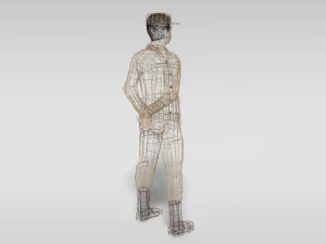low poly cartoon soldier 3D Model