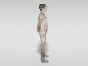 low poly cartoon soldier 3D Модель