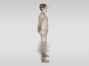 low poly cartoon soldier 3D Model