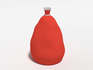 cartoon santa claus bag Model 3D