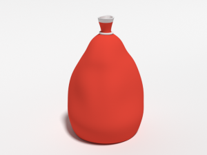 cartoon santa claus bag Model 3D
