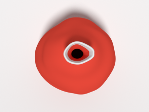 cartoon santa claus bag Model 3D