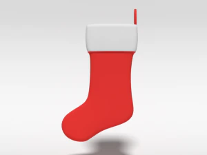 cartoon christmas stocking 3D Model