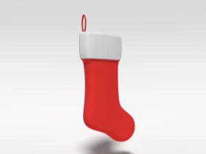 cartoon christmas stocking 3D Model