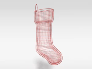 cartoon christmas stocking 3D Model