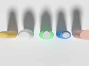 low poly shampoo and shower gel bottles Modèle 3D