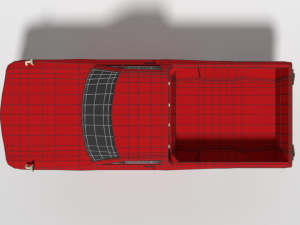 low poly cartoon datsun 1000 pickup b20 3D Model
