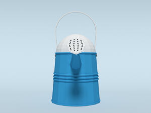 low poly cartoon watering can 3D Model
