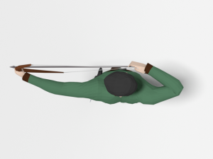 low poly archer 3D मॉडल