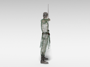 low poly archer 3D मॉडल