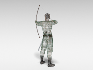 low poly archer 3D मॉडल