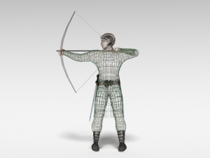 low poly archer 3D मॉडल