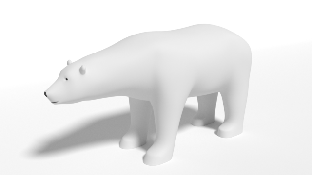 cartoon polar bear Modèle 3D .c4d .max .obj .3ds .fbx .stl .blend 