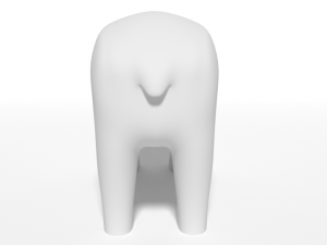 cartoon polar bear Modèle 3D