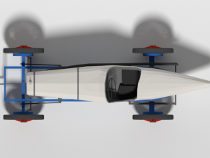 low poly cartoon duesenberg 3 litre gp racing car 1921 3D Model