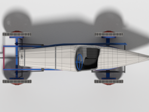 low poly cartoon duesenberg 3 litre gp racing car 1921 3D Model