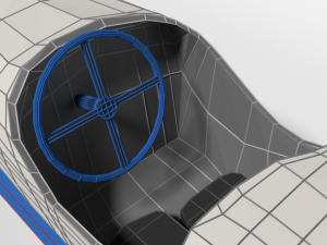 low poly cartoon duesenberg 3 litre gp racing car 1921 3D Model