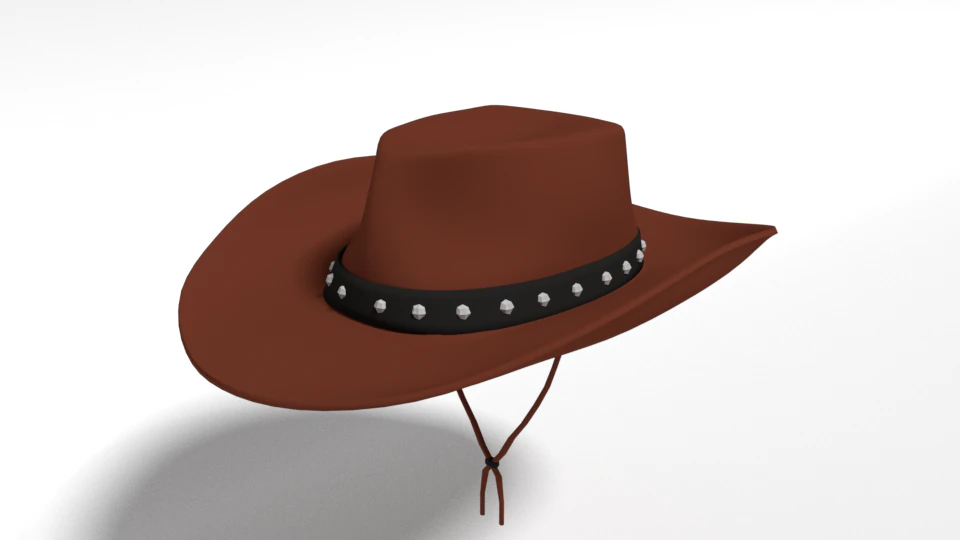 cartoon cowboy hat 3D Model .c4d .max .obj .3ds .fbx .stl .blend 