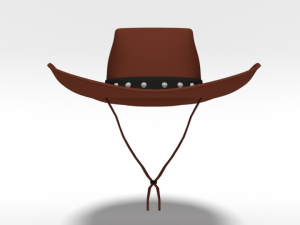 cartoon cowboy hat Model 3D