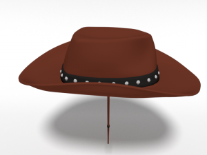 cartoon cowboy hat Model 3D