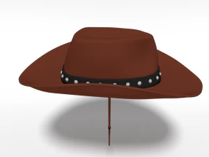 cartoon cowboy hat 3D Model