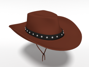 cartoon cowboy hat Model 3D