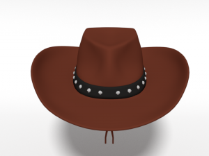 cartoon cowboy hat Model 3D