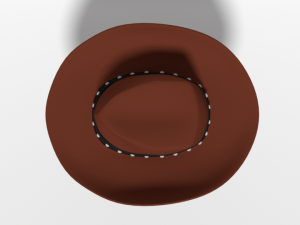 cartoon cowboy hat Model 3D