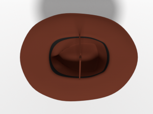 cartoon cowboy hat Model 3D