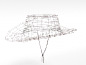 cartoon cowboy hat Model 3D