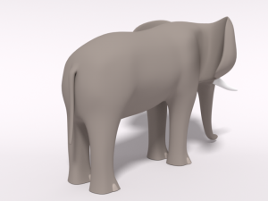 cartoon elephant Modello 3D
