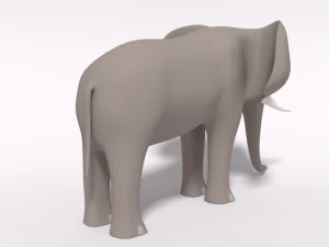 cartoon elephant 3D Model