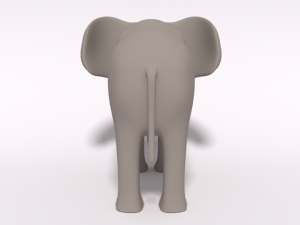 cartoon elephant Modello 3D