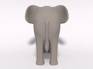 cartoon elephant 3D Model