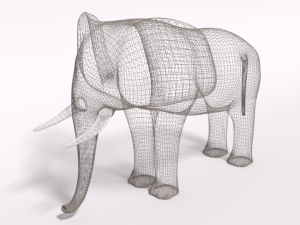 cartoon elephant Modello 3D