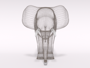 cartoon elephant Modello 3D