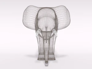 cartoon elephant 3D Model