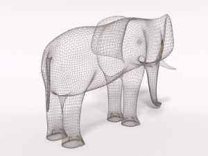 cartoon elephant Modello 3D