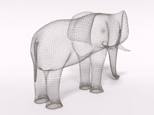 cartoon elephant 3D Model